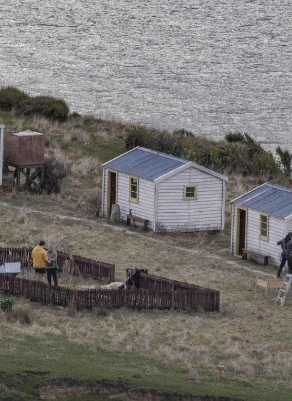 Locals intrigued by mystery huts for new film from Taika Waititi-linked company